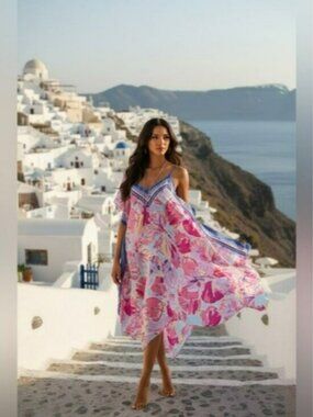 Very HTF Lilly Pulitzer Rene Silk Handkerchief Dress Size S Multi Jam Out NWT